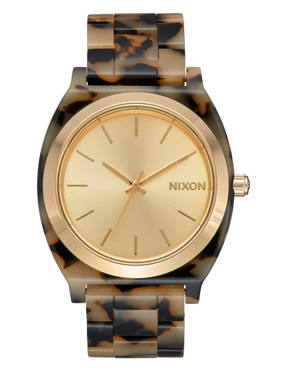 NIXON THE TIME TELLER ACETATE TORTOISE GOLD