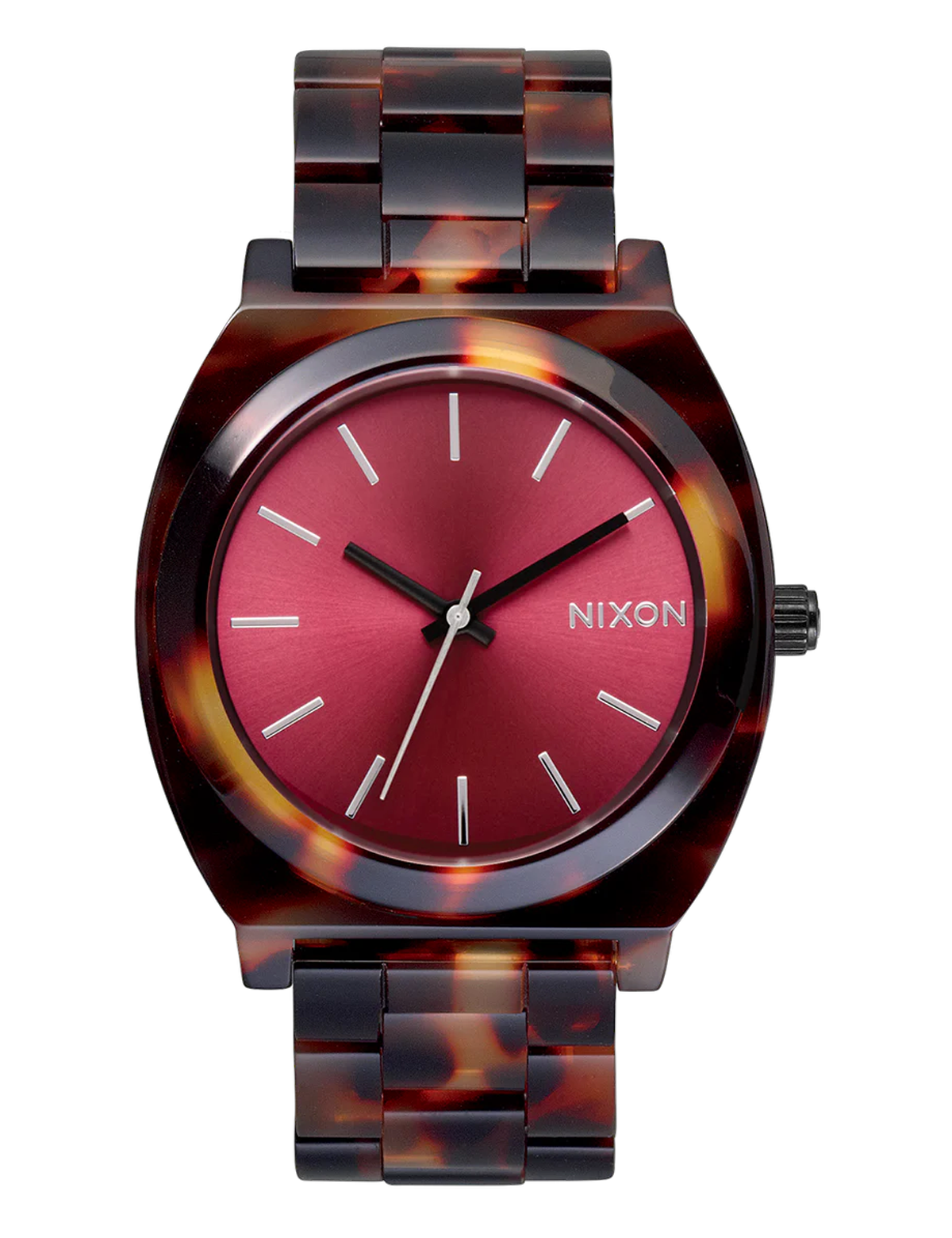NIXON THE TIME TELLER ACETATE TORTOISE OXBLOOD