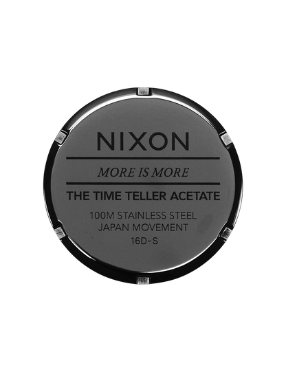 NIXON THE TIME TELLER ACETATE TORTOISE