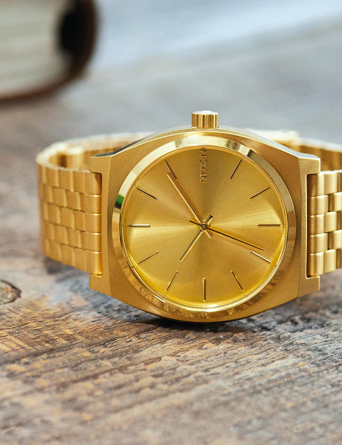 NIXON THE TIME TELLER ALL GOLD