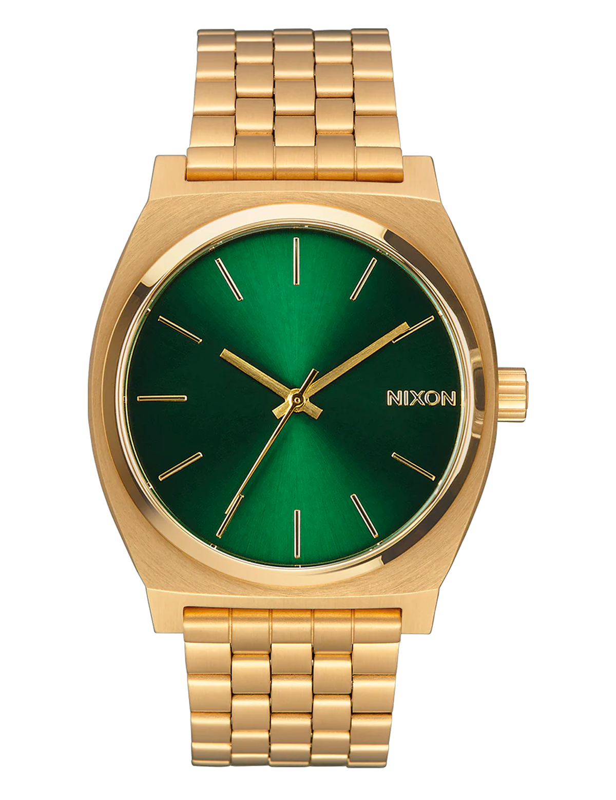 NIXON THE TIME TELLER GOLD  GREEN SUNRAY