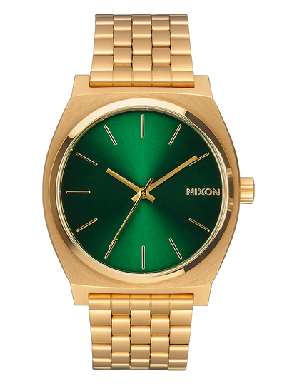 NIXON THE TIME TELLER GOLD  GREEN SUNRAY