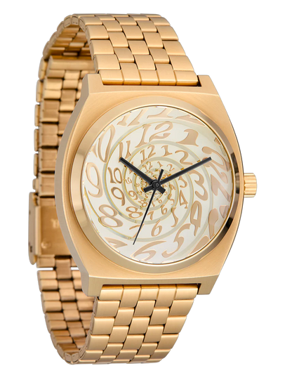 NIXON TIME TELLER 4TH DIM GOLD VINTAGE WHITE