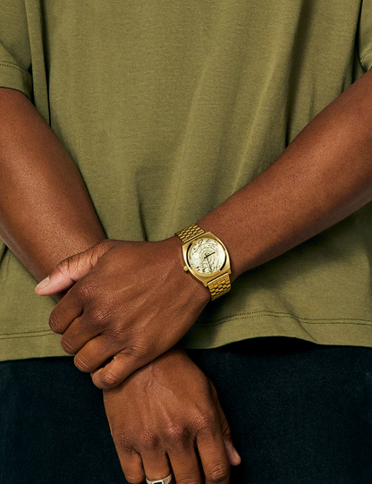 NIXON TIME TELLER 4TH DIM GOLD VINTAGE WHITE