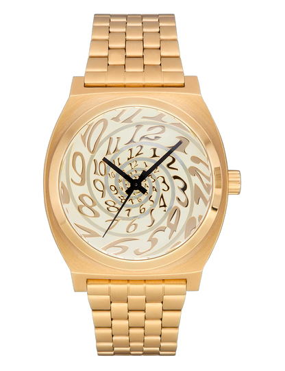 NIXON TIME TELLER 4TH DIM GOLD VINTAGE WHITE