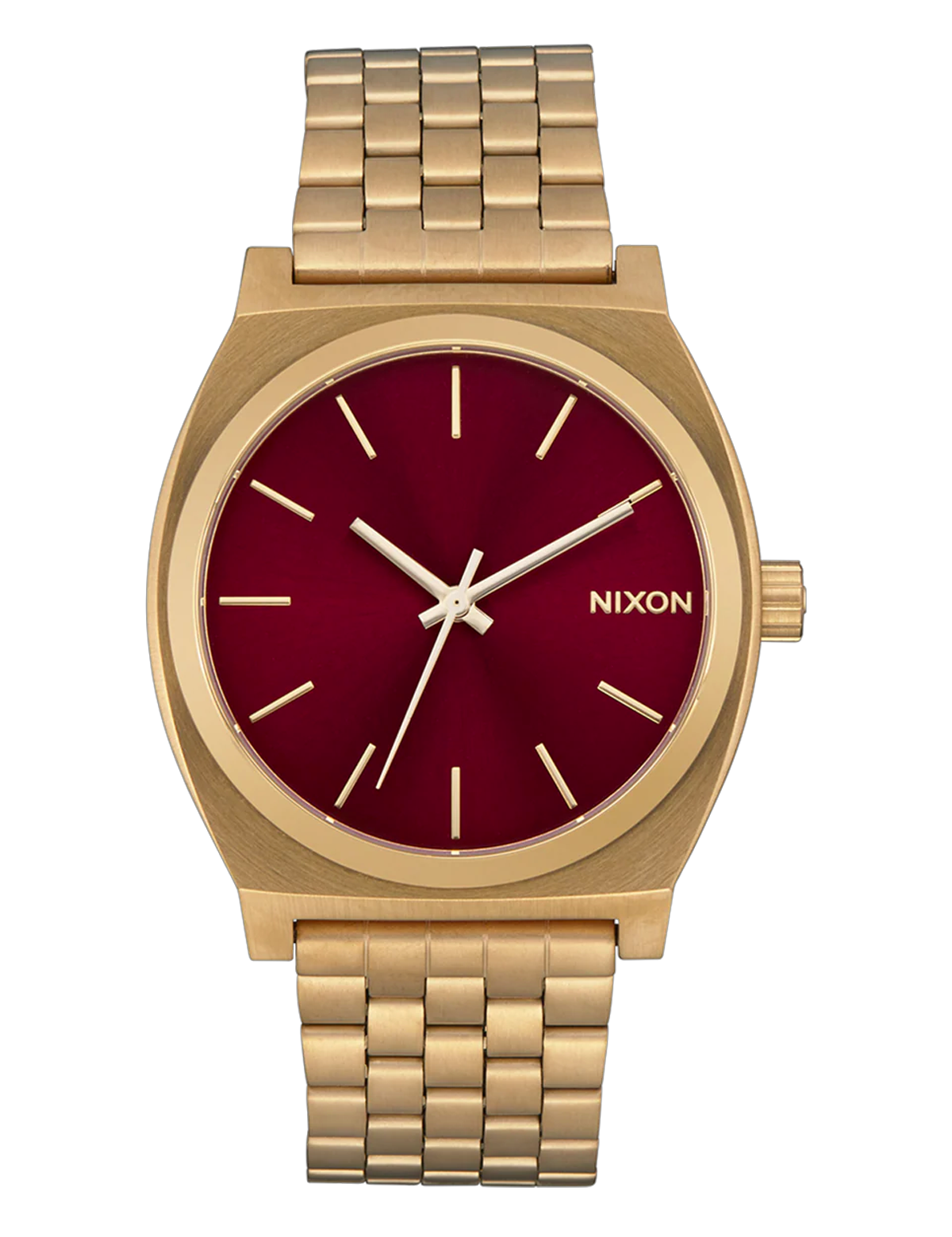 NIXON TIME TELLER ALL GOLD OXBLOOD SUNRAY