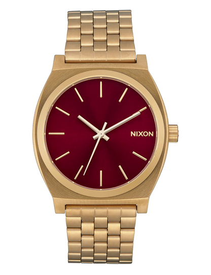 NIXON TIME TELLER ALL GOLD OXBLOOD SUNRAY