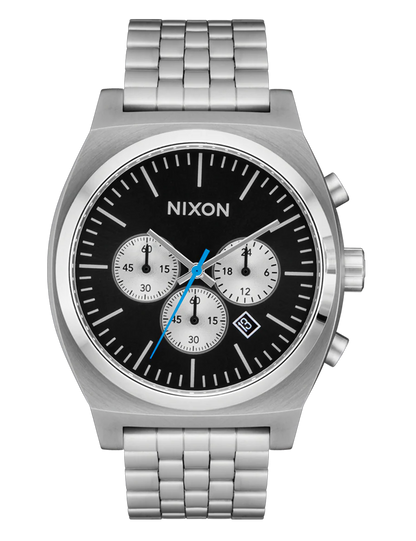 NIXON TIME TELLER CHRONO CHROME BLACK CHROME SUNRAY