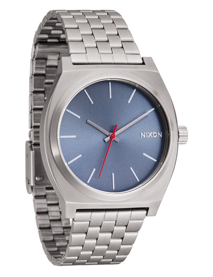 NIXON TIME TELLER LIGHT GUNMETAL DUSTY BLUE