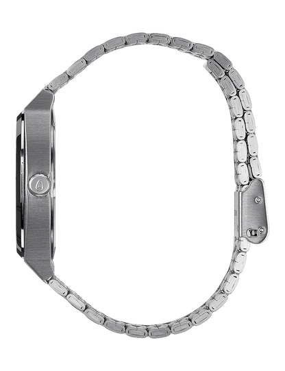 NIXON TIME TELLER SILVER BLACK