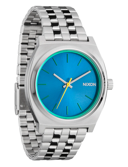 NIXON TIME TELLER SILVER BYRON BLUE
