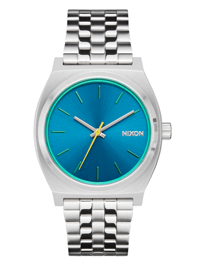 NIXON TIME TELLER SILVER BYRON BLUE