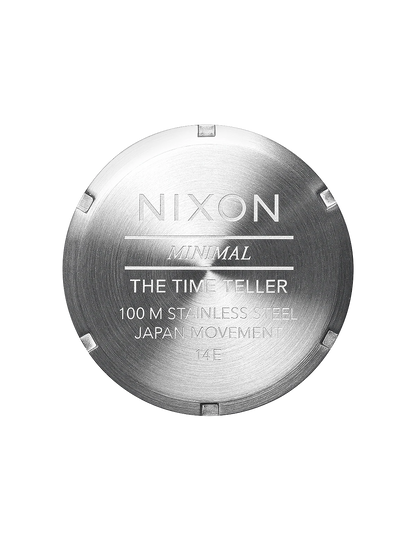 NIXON TIME TELLER SILVER GREEN SUNRAY