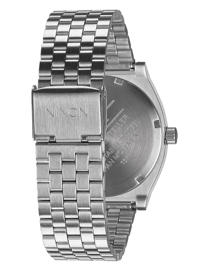NIXON TIME TELLER SILVER GREEN SUNRAY