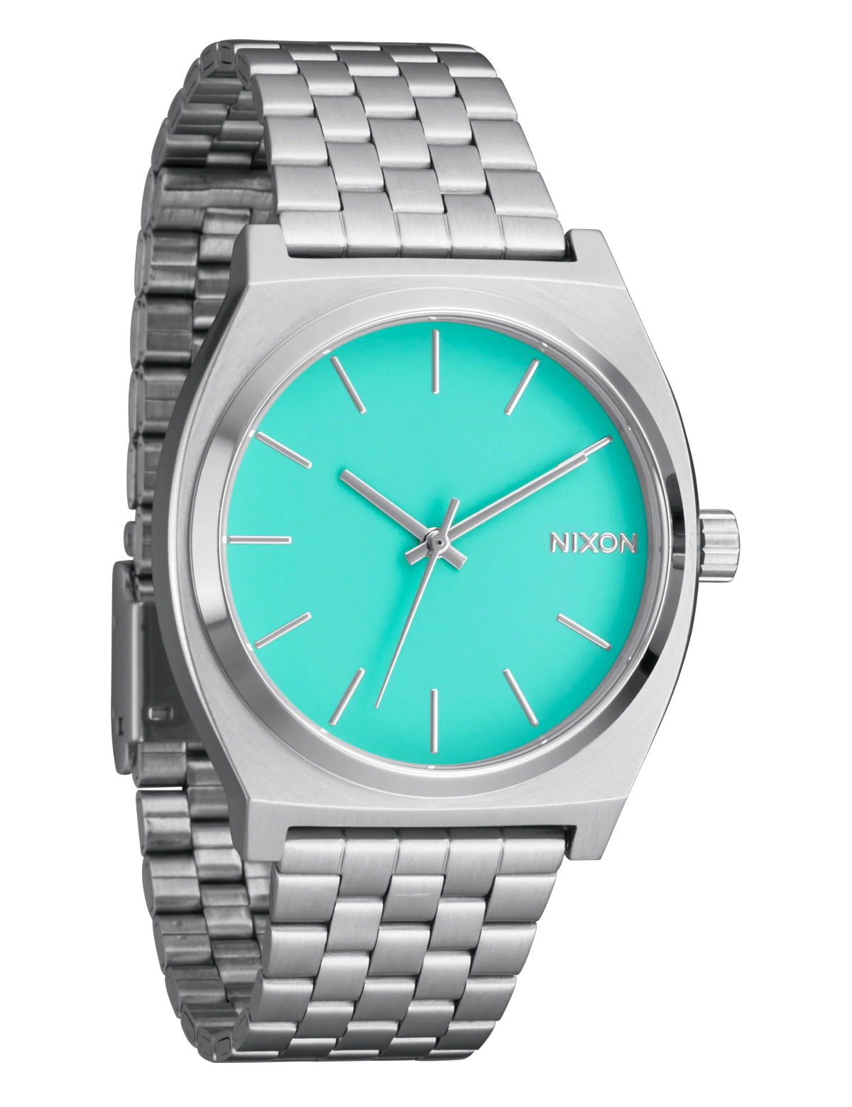NIXON TIME TELLER SILVER TURQUOISE