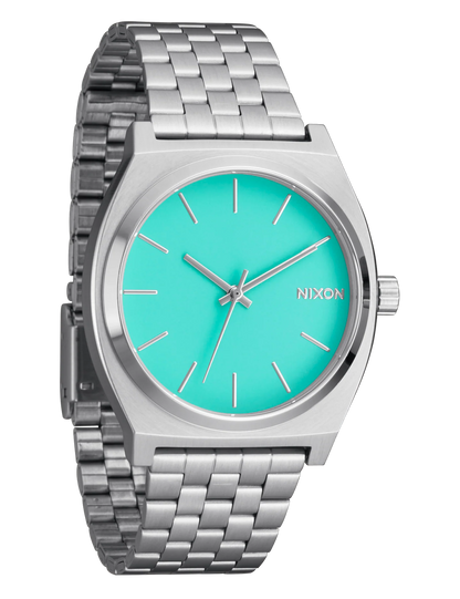 NIXON TIME TELLER SILVER TURQUOISE