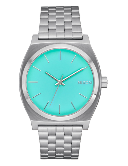 NIXON TIME TELLER SILVER TURQUOISE