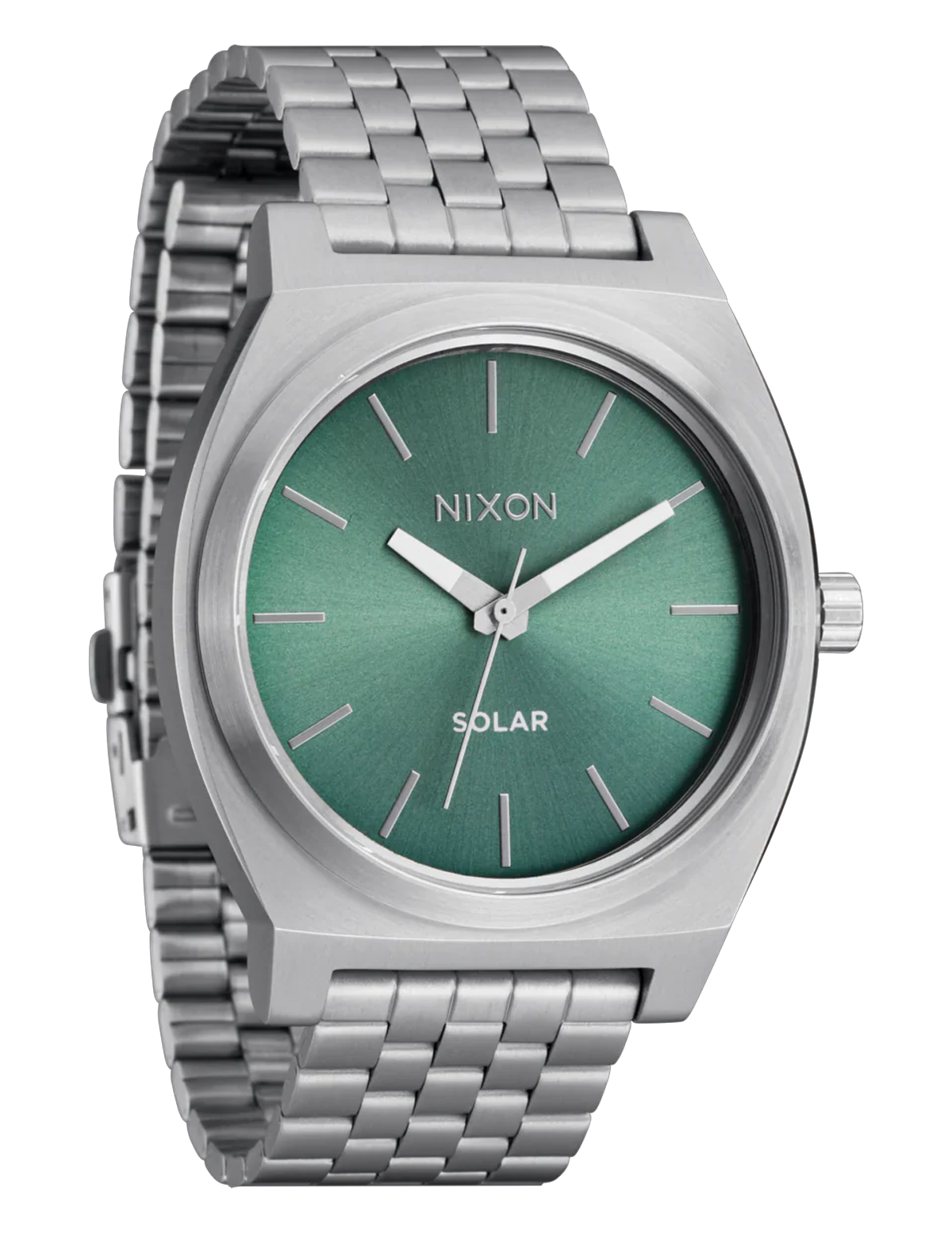 NIXON TIME TELLER SOLAR SILVER JADE SUNRAY