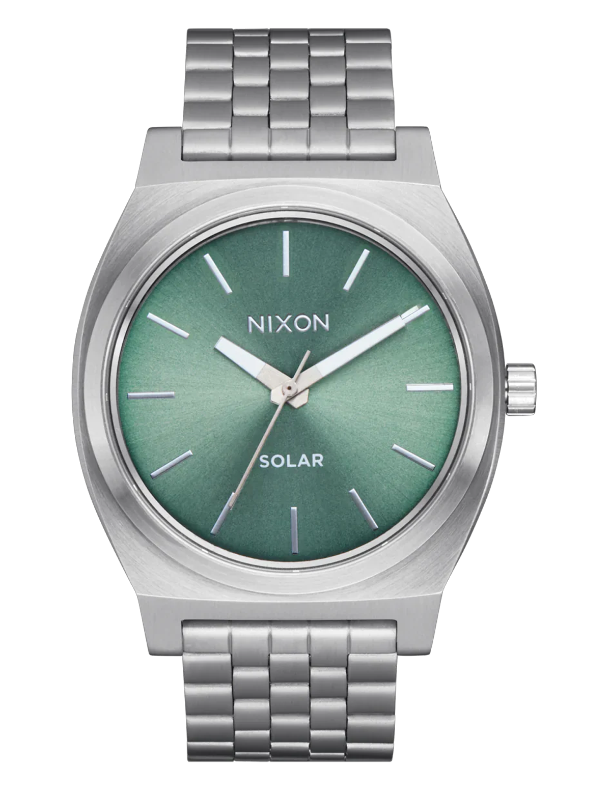 NIXON TIME TELLER SOLAR SILVER JADE SUNRAY