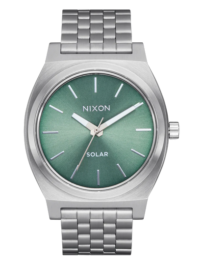NIXON TIME TELLER SOLAR SILVER JADE SUNRAY