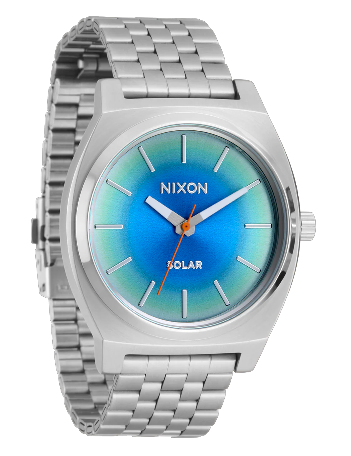 NIXON TIME TELLER SOLAR SILVER RAINBOW