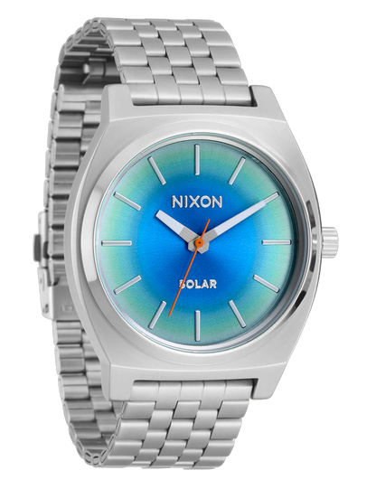 NIXON TIME TELLER SOLAR SILVER RAINBOW