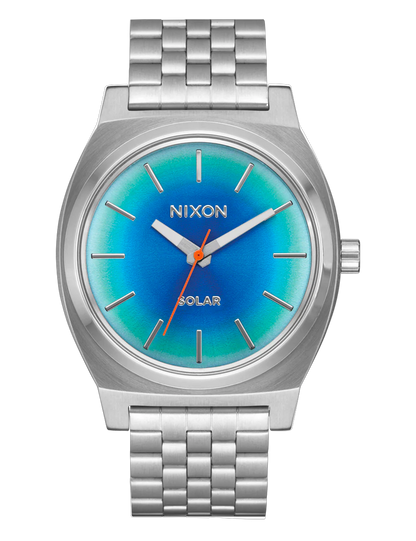NIXON TIME TELLER SOLAR SILVER RAINBOW