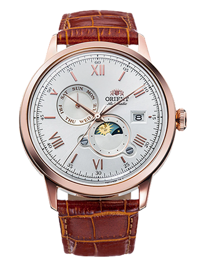 ORIENT SUN & MOON ROSE GOLD RA-AK0801S30B
