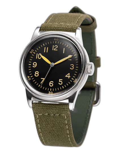 PRAESIDUS A-11 TYPE 44 32MM PATINA GREEN CANVAS