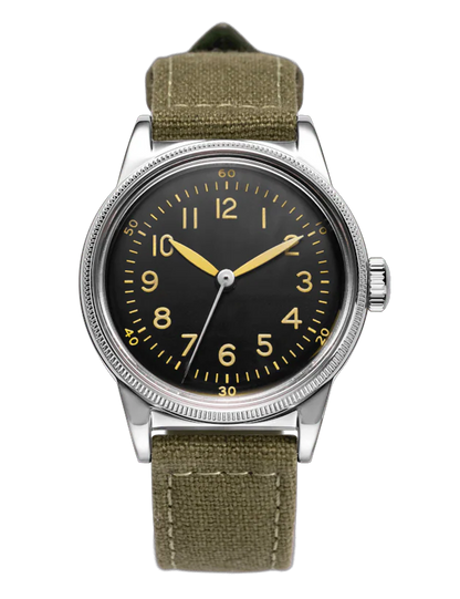 PRAESIDUS A-11 TYPE 44 32MM PATINA GREEN CANVAS