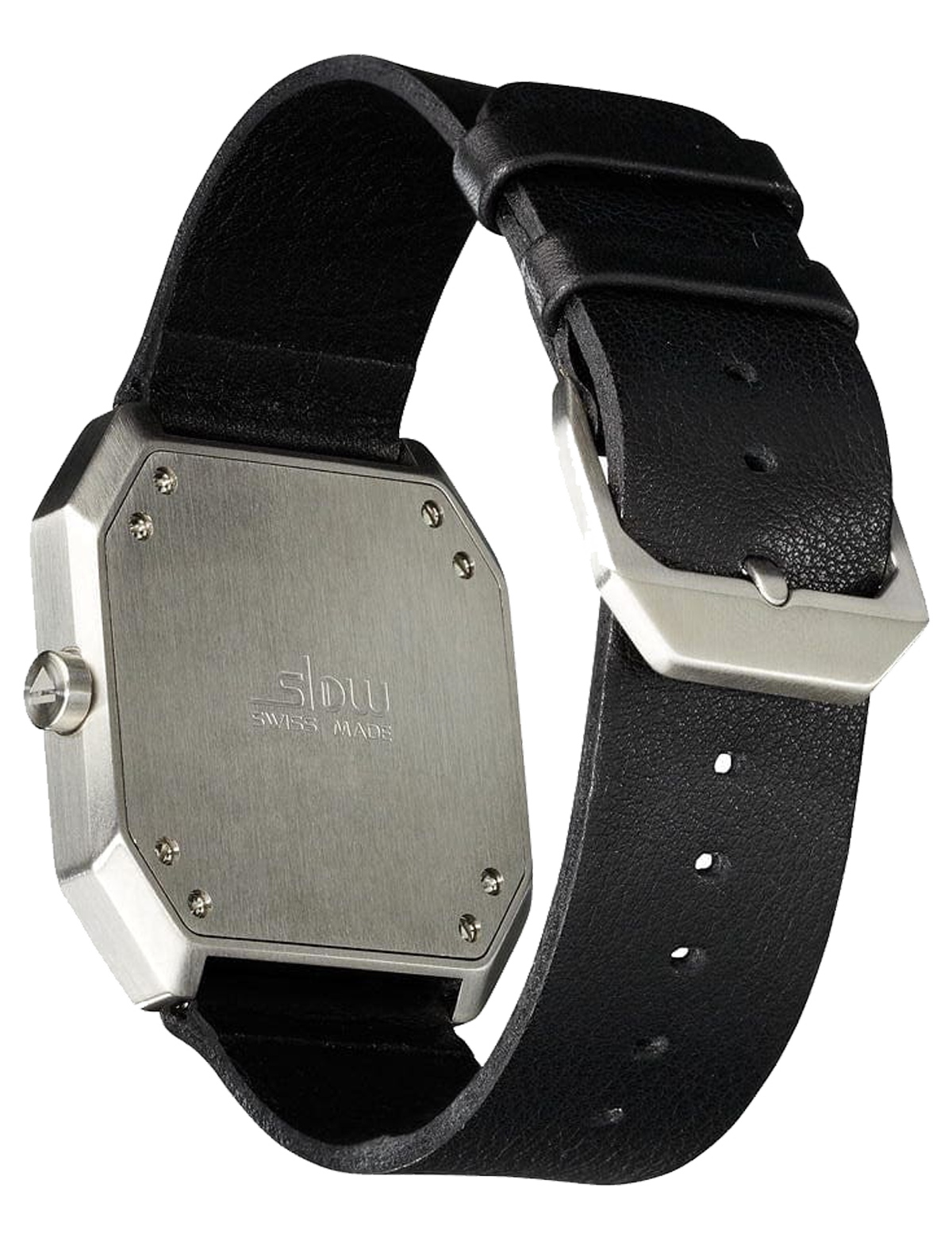 SLOW JO 05 SILVER SILVER BLACK LEATHER