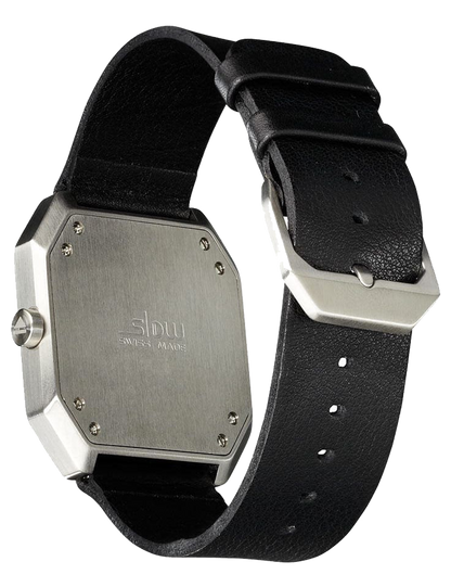 SLOW JO 05 SILVER SILVER BLACK LEATHER