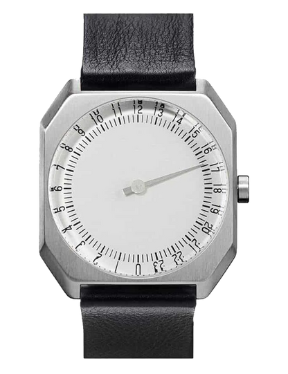 SLOW JO 05 SILVER SILVER BLACK LEATHER