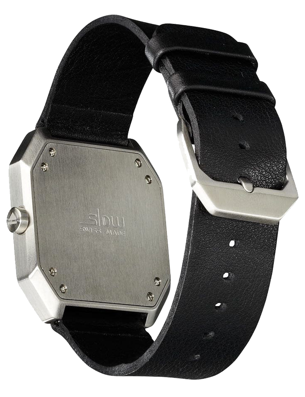 SLOW JO 06 / BLACK LEATHER SILVER CASE