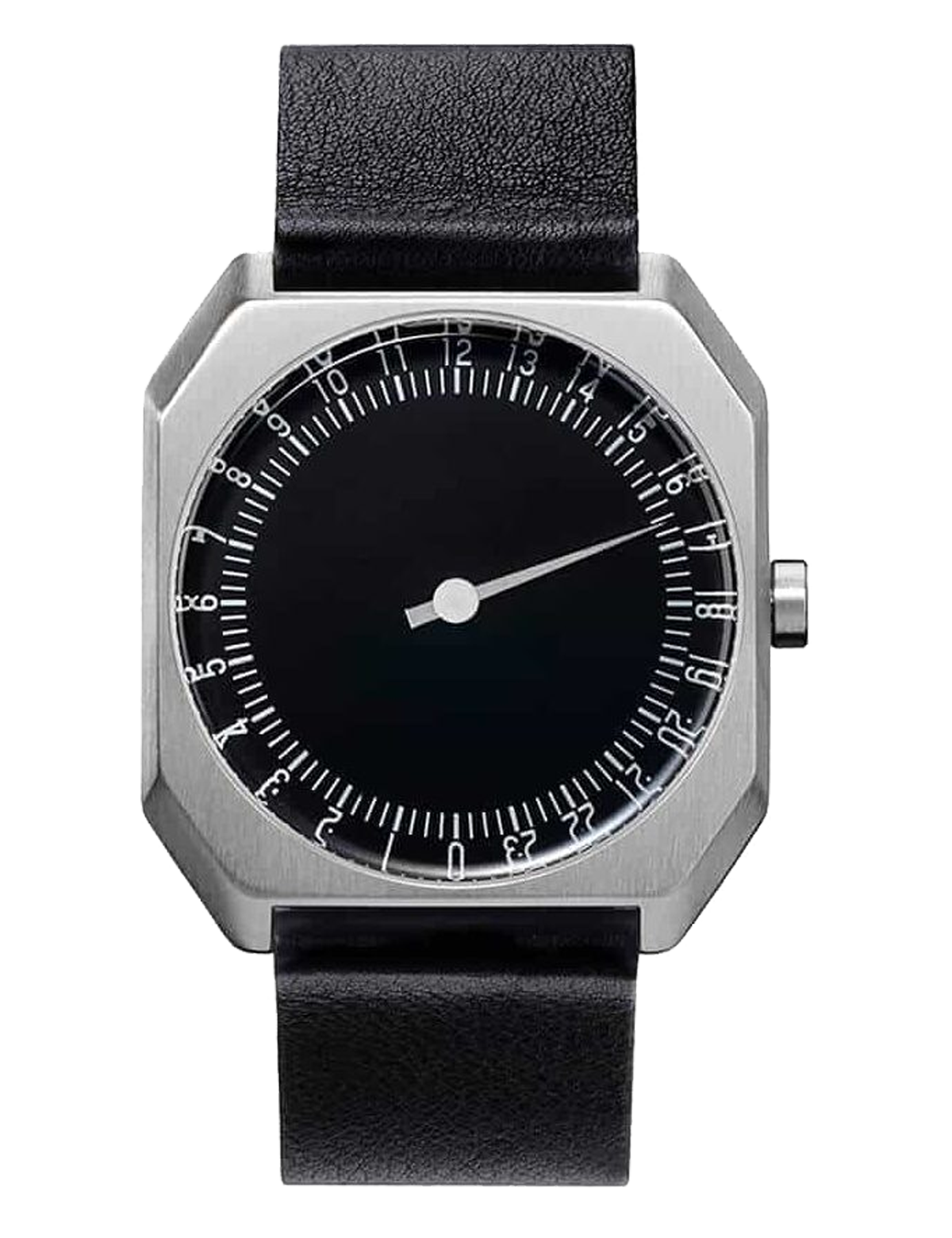 SLOW JO 06 / BLACK LEATHER SILVER CASE