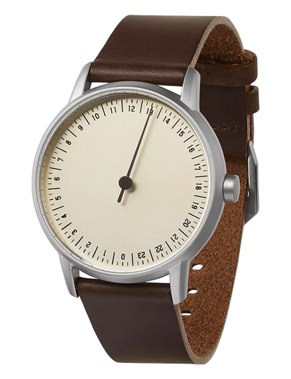 SLOW ROUND 06 SILVER CREME BROWN