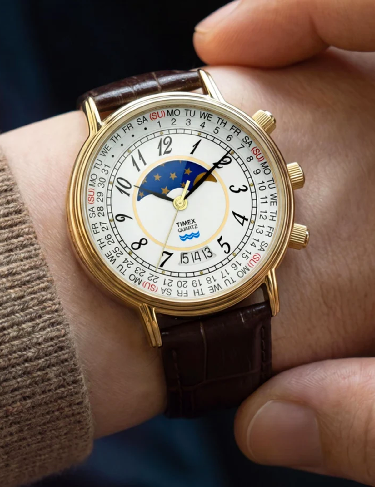 TIMEX 1990 MOON PHASE REISSUE TW2Y990