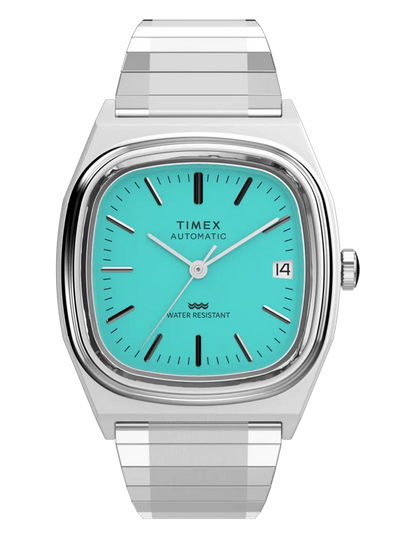 TIMEX AUTOMATIC 1983 E-LINE REISSUE 34MM BLUE