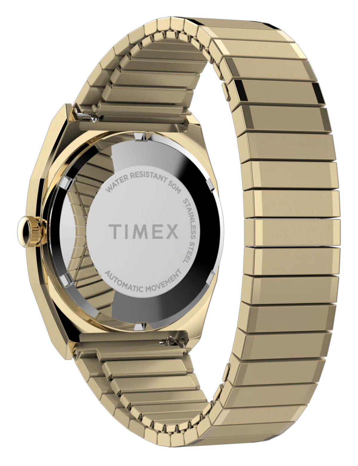 TIMEX AUTOMATIC 1983 E-LINE REISSUE 34MM GOLD GREEN TW2Y677