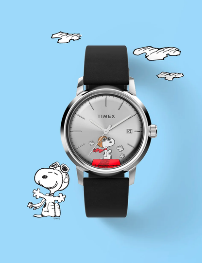 TIMEX MARLIN X PEANUTS SNOOPY FLYING ACE AUTOMATIQUE TW2W496
