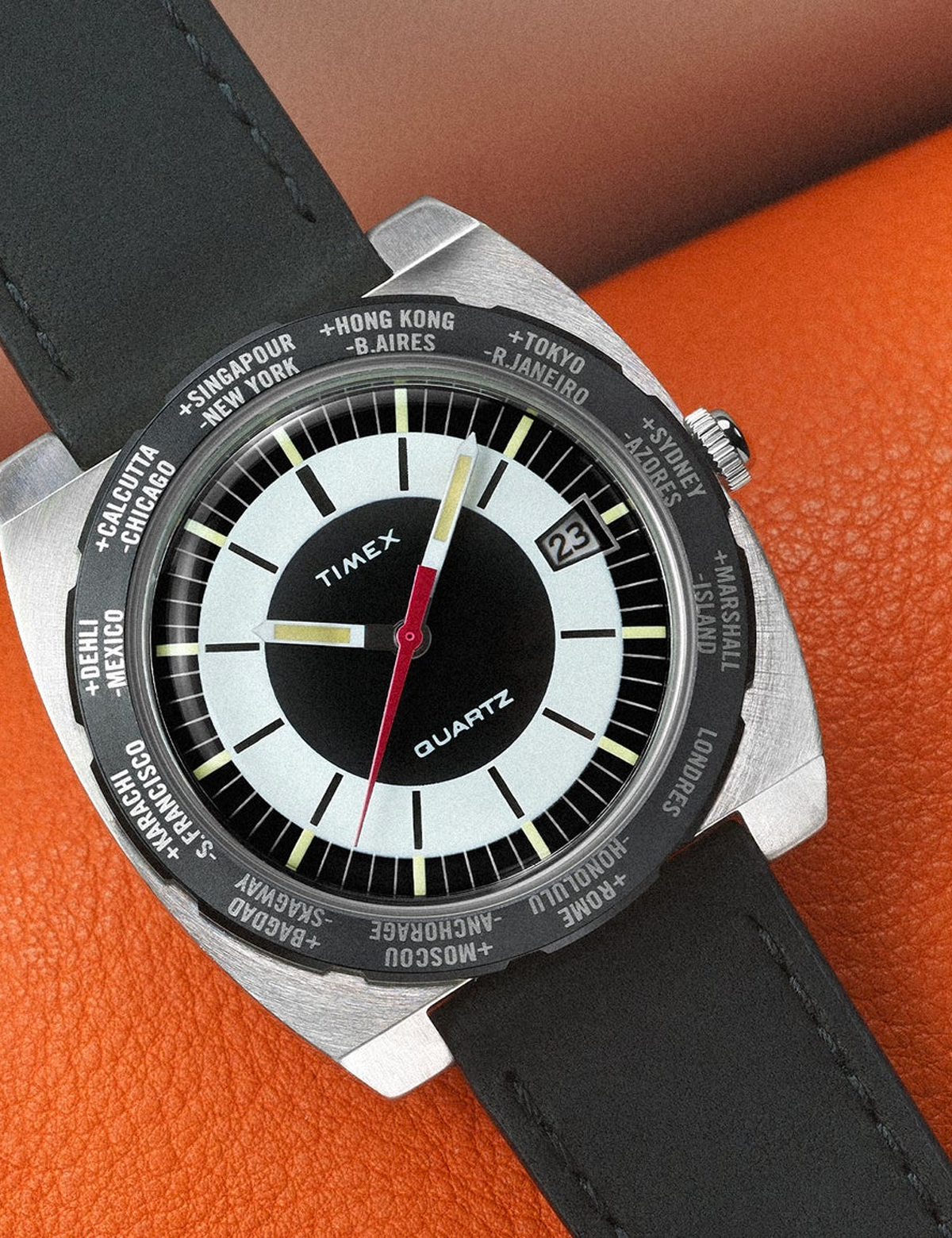 TIMEX WORLD TIME REISSUE 39MM TW2V695