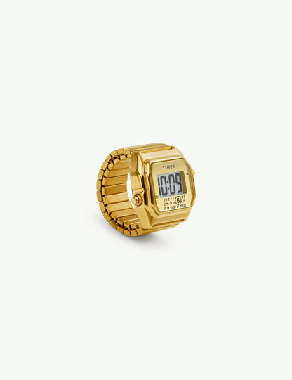 TIMEX X MM6 MAISON MARGIELA RING WATCH GOLD SIZE M/L