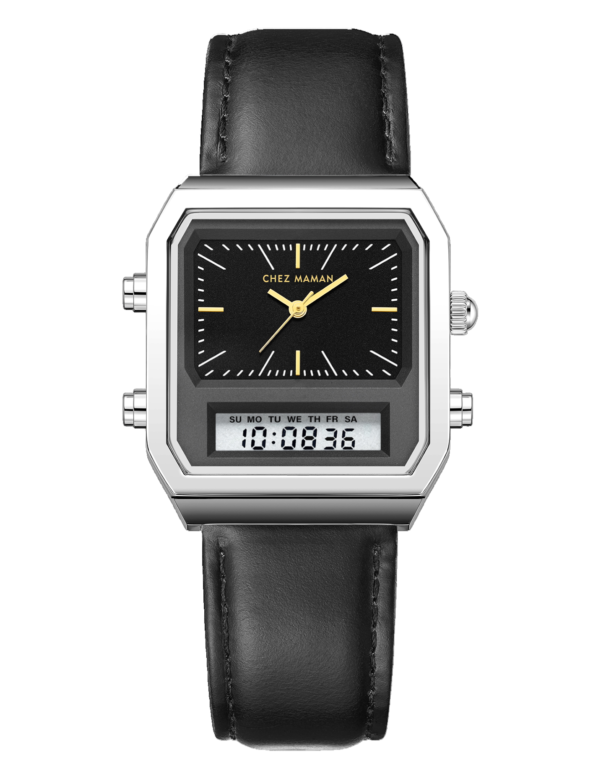 CHEZ MAMAN LA TWIN SILVER BLACK