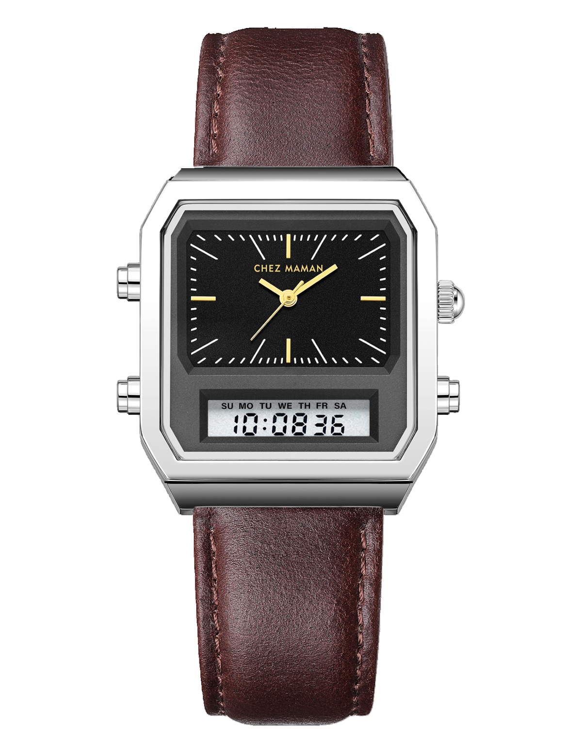 CHEZ MAMAN LA TWIN SILVER BLACK