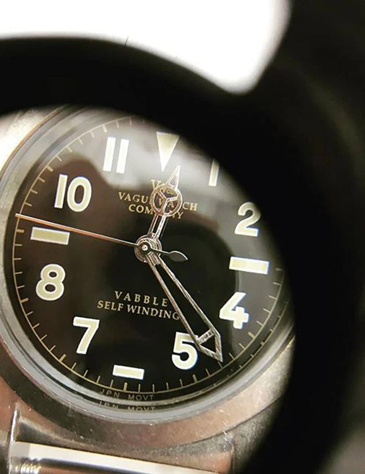VAGUE WATCH CO. VABBLE AUTOMATIC SILVER BLACK