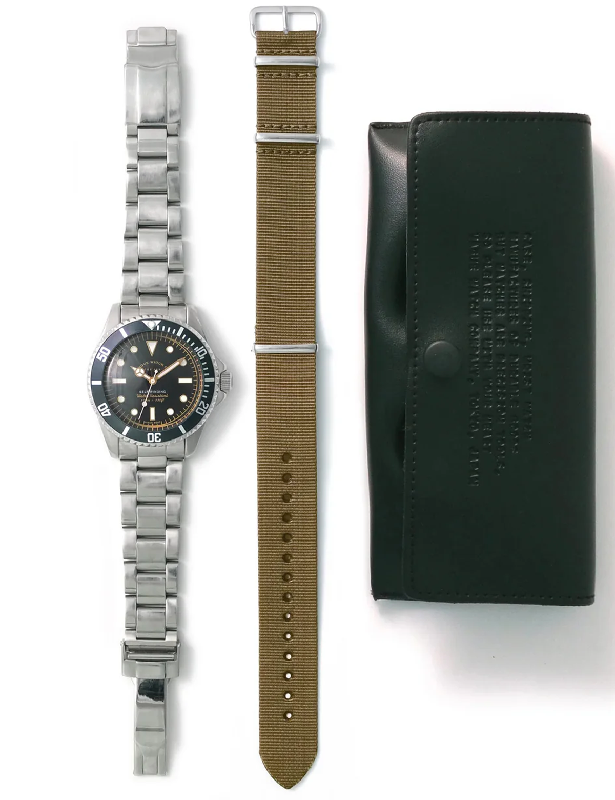 VAGUE WATCH GRY FAD DEPTHS BLACK AUTOMATIQUE