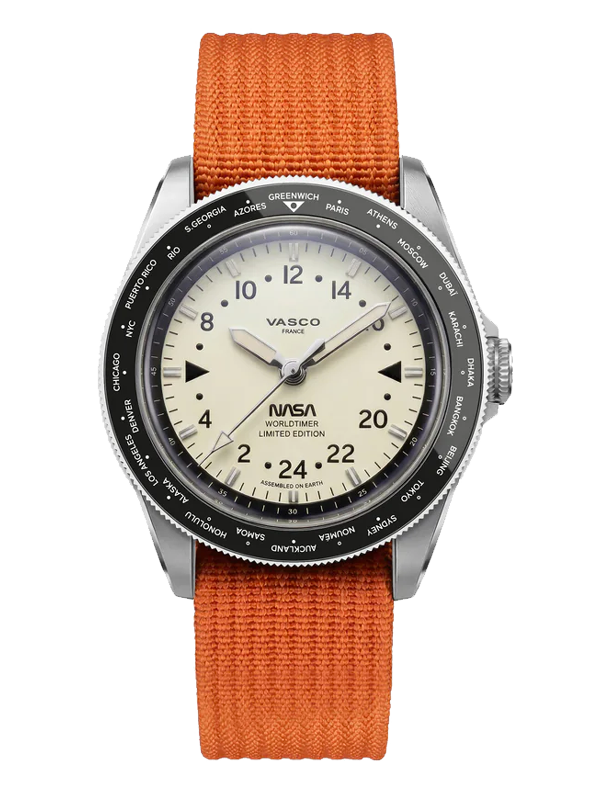 VASCO NASA® WORLDTIMER ACIER