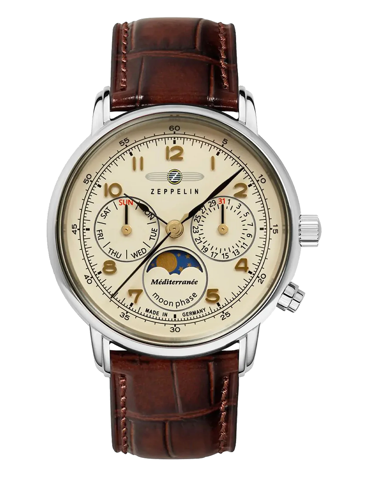 ZEPPELIN MEDITERRANE MOONPHASE 36MM