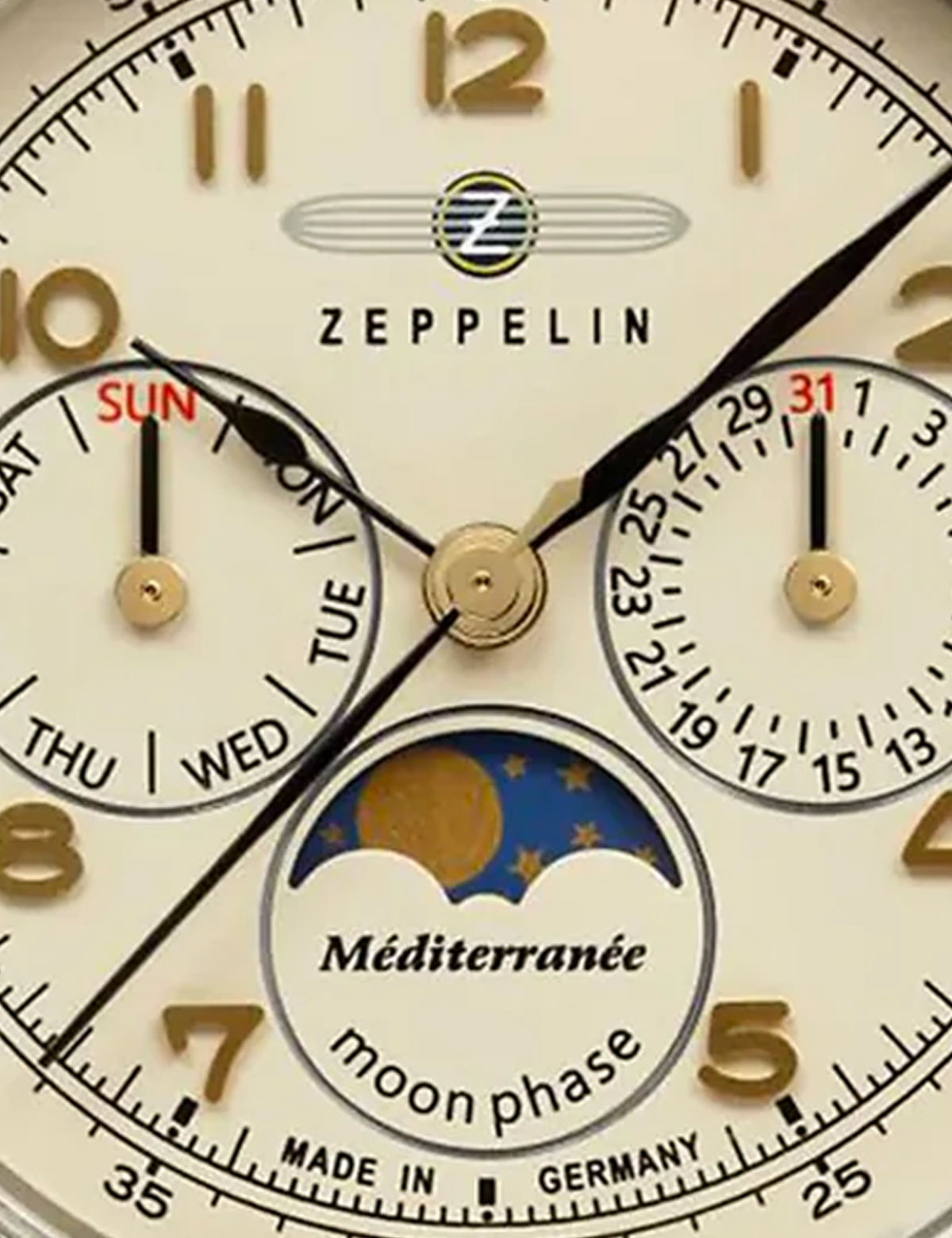 ZEPPELIN MEDITERRANE MOONPHASE 36MM