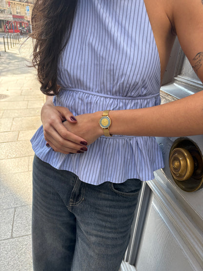 CHEZ MAMAN LA BILLIE ROYAL GOLD BLUE